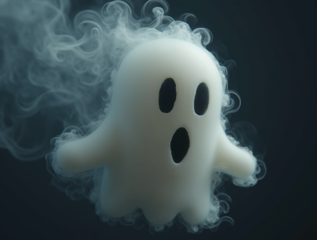 friendly ghost made from smoke vqnlmlaksewa
