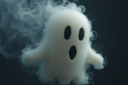 friendly ghost made from smoke vqnlmlaksewa